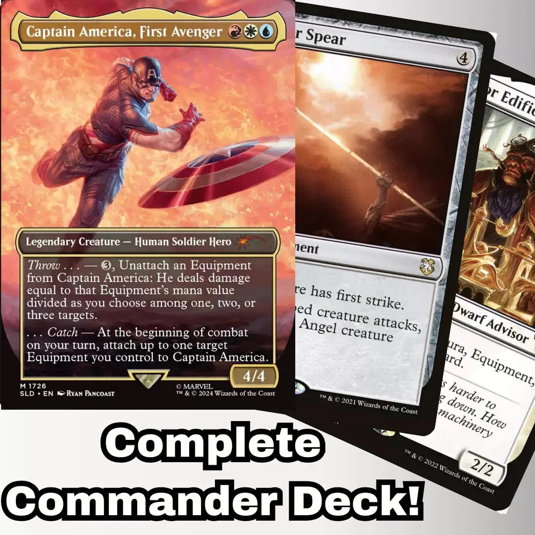 MTG Commander Deck EDH Deck Captain America, First Avenger 100