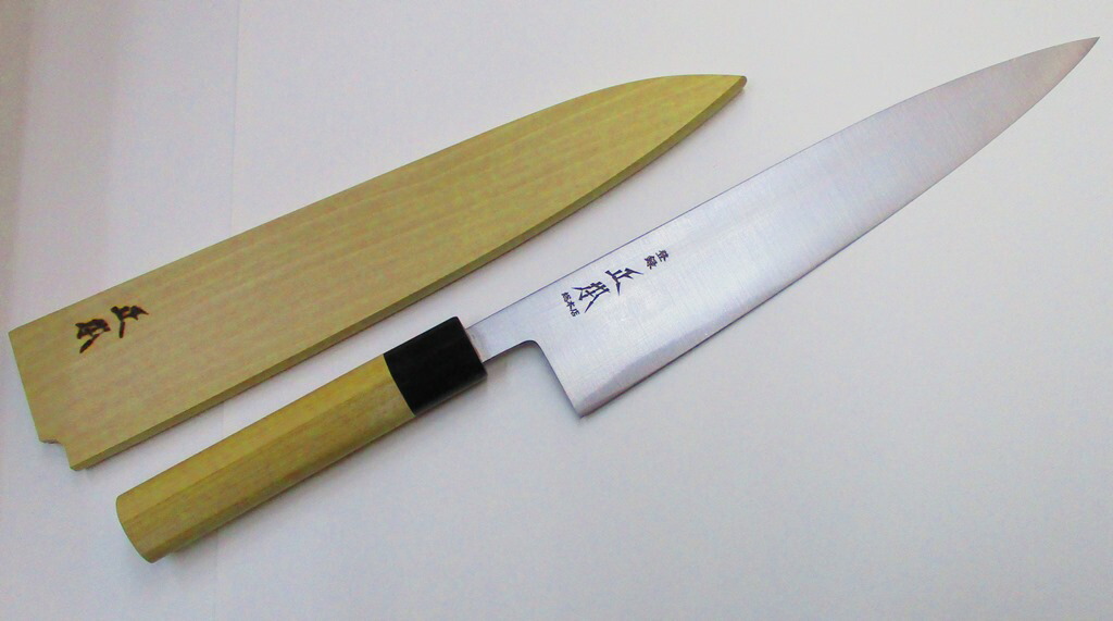 楽天市場】正本総本店 和牛刀 玉白鋼 24センチ 正本 KS3124 黒水牛 木