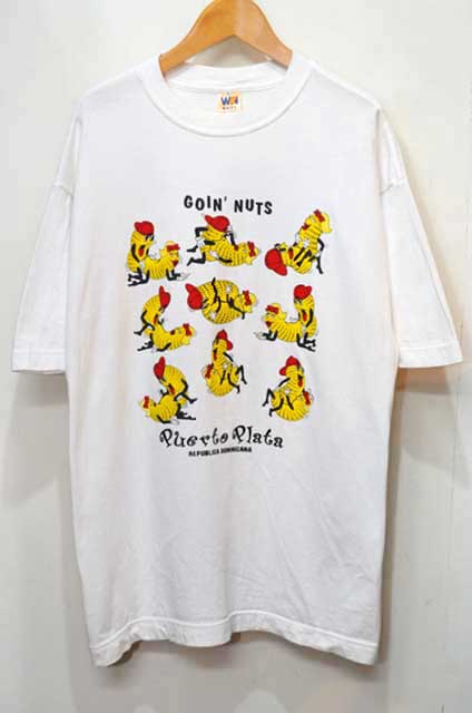 90's WONDER KNIT エロプリントTシャツ - used&vintage box Hi-smile