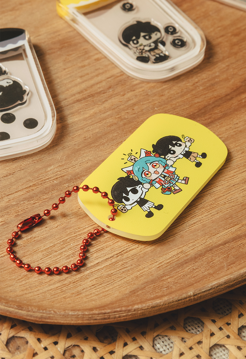 SUNRIGHT TEA x OMORI Dog Tag Keychain – OMOCAT