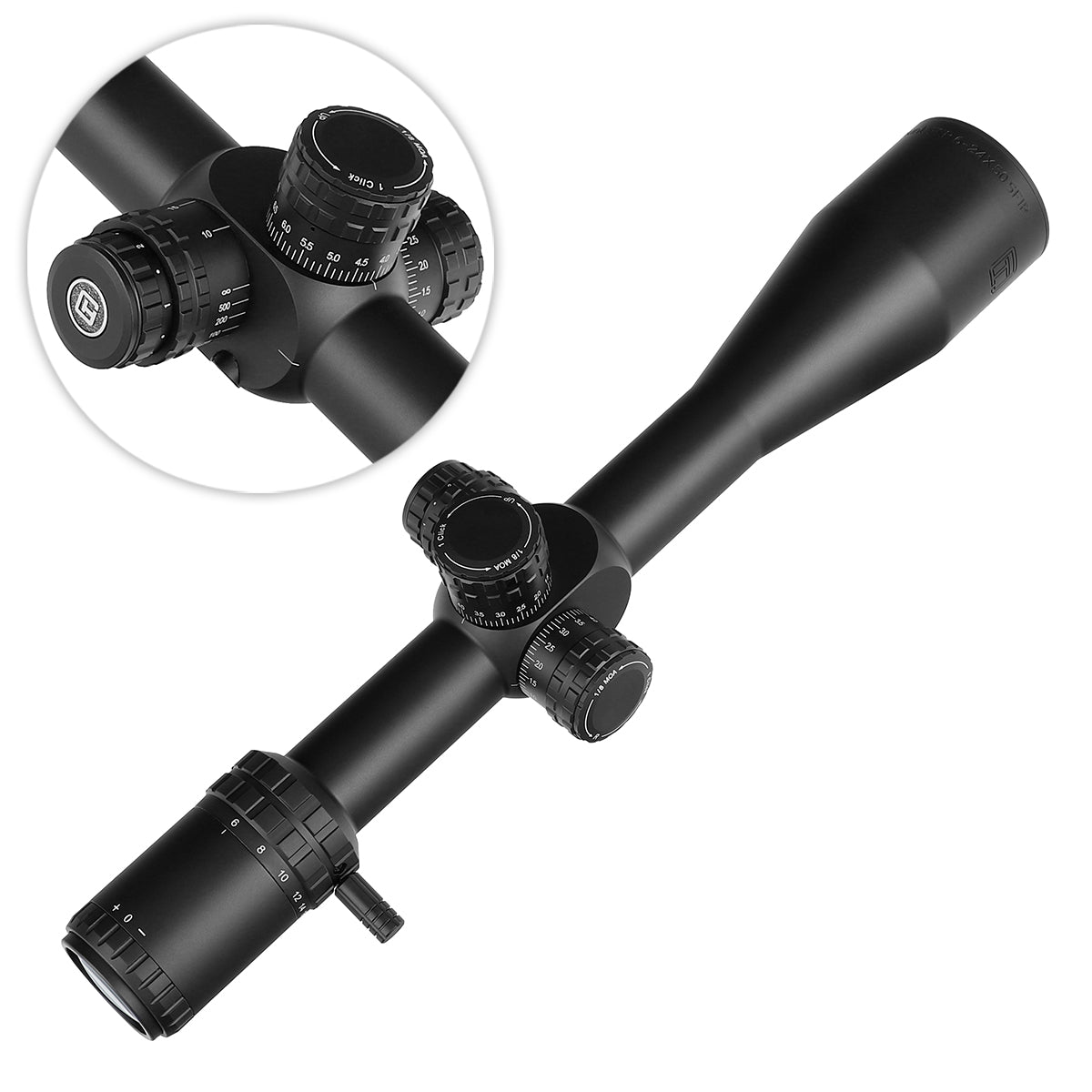ohhunt® Guardian 6-24X50 FFP ライフル スコープ、サンシェード