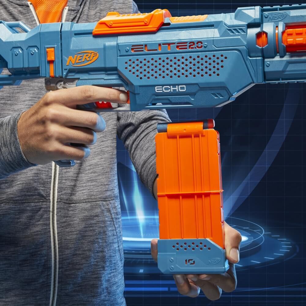 ナーフ エリート 2.0 エコー CS-10 手動 連射 ダーツ24本付属 8歳 9歳