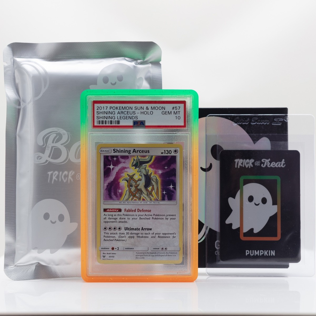 GradedGuard PSA Graded Card Case Trick Or Treat PUMPKIN Limited