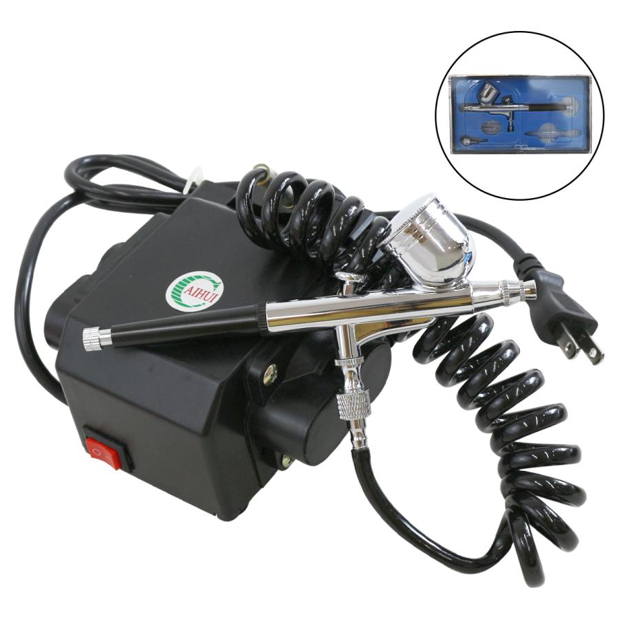 口径 0.3mm』エアブラシ コンプレッサー セット ダブルアクション 塗装