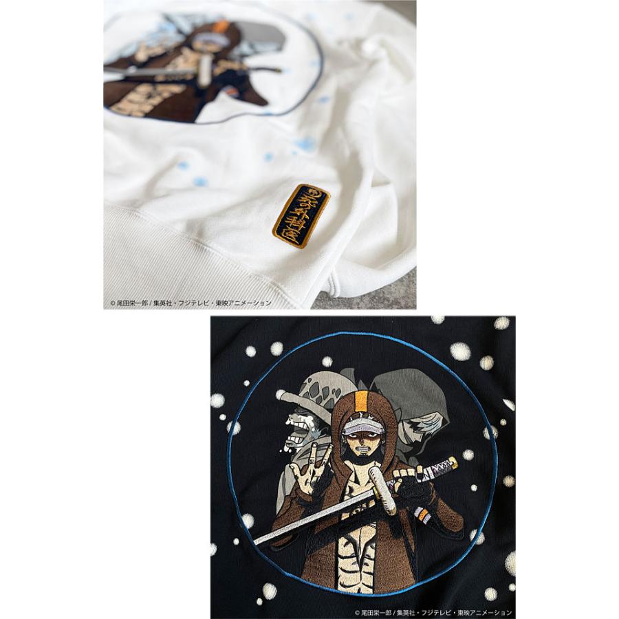 絡繰魂×ONE PIECE 愛と自由スウェットパーカー「コラソン＆ロー」 絡繰