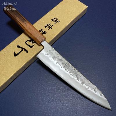 銀三 勘所切付型特製万能和包丁 210㎜ 7寸 銀三 切付型特製万能和包丁