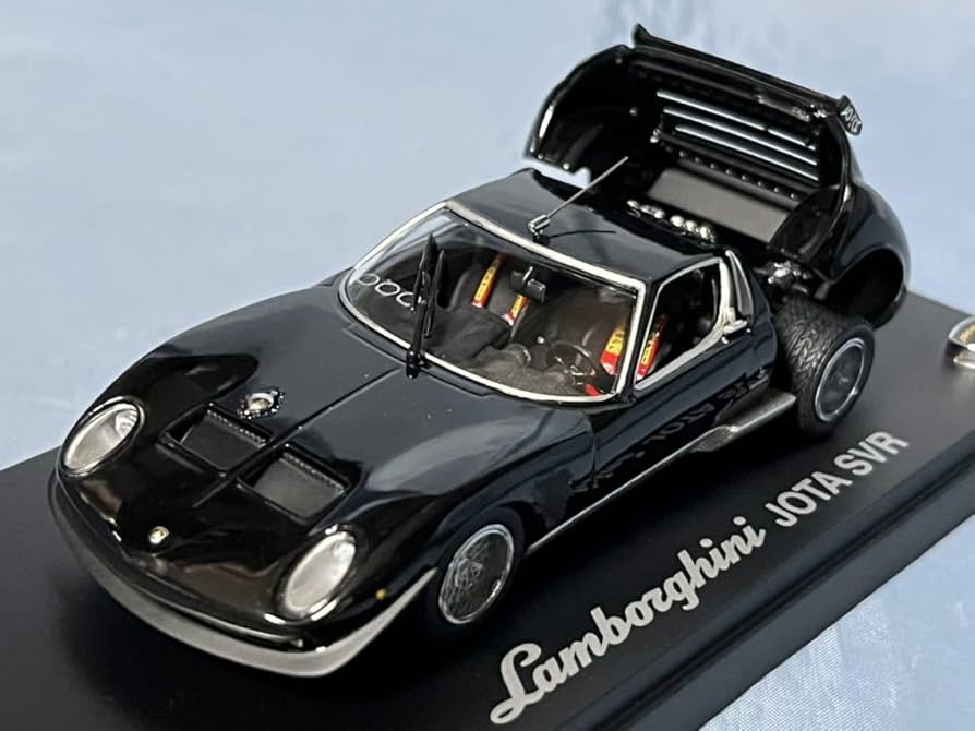 Amazon | 京商製 ランボルギーニ イオタ SVR ブラック／シルバー1/43