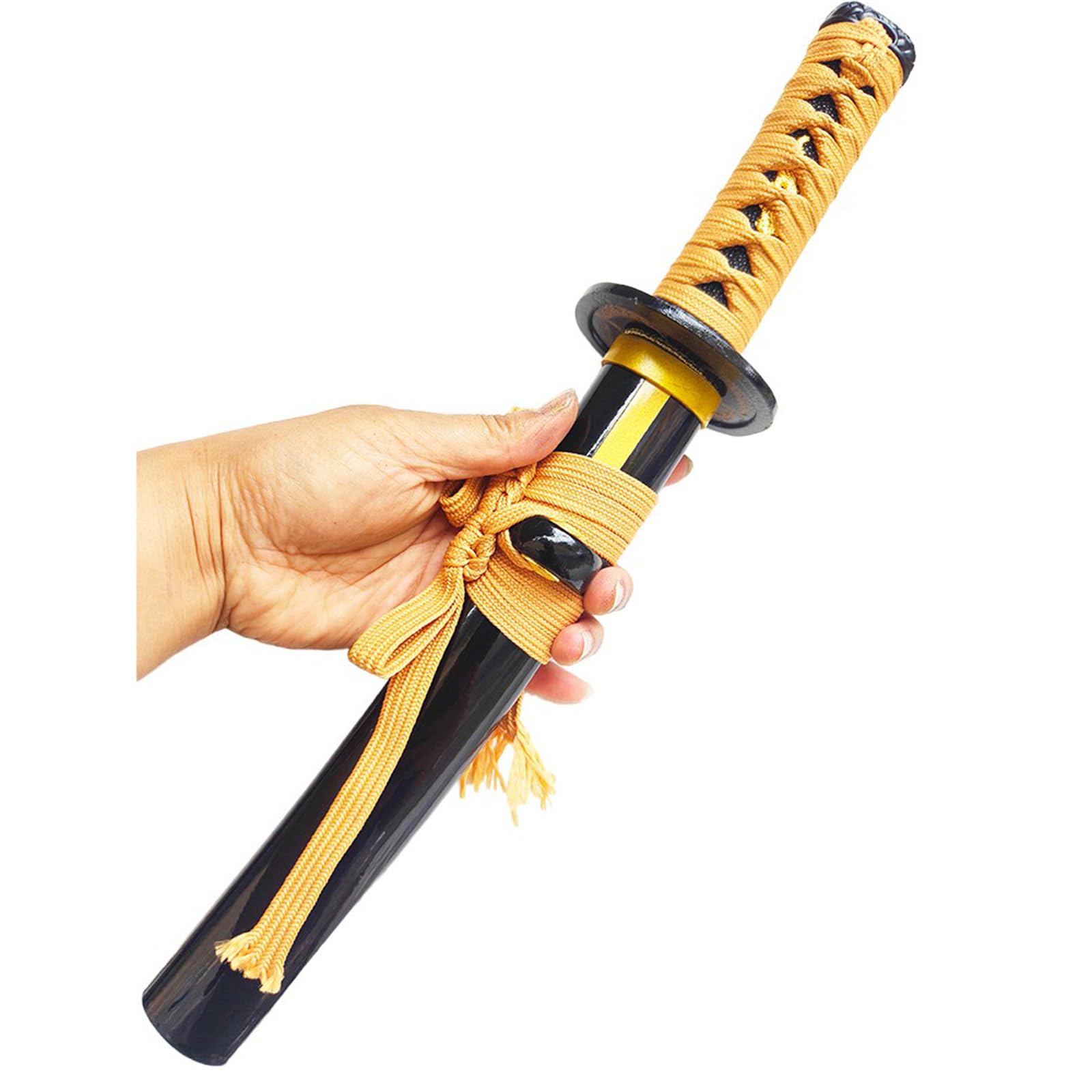 Amazon.co.jp: 【Azuiblc】木製刀 謙信景光 黄紐 短刀 模造刀 コスプレ
