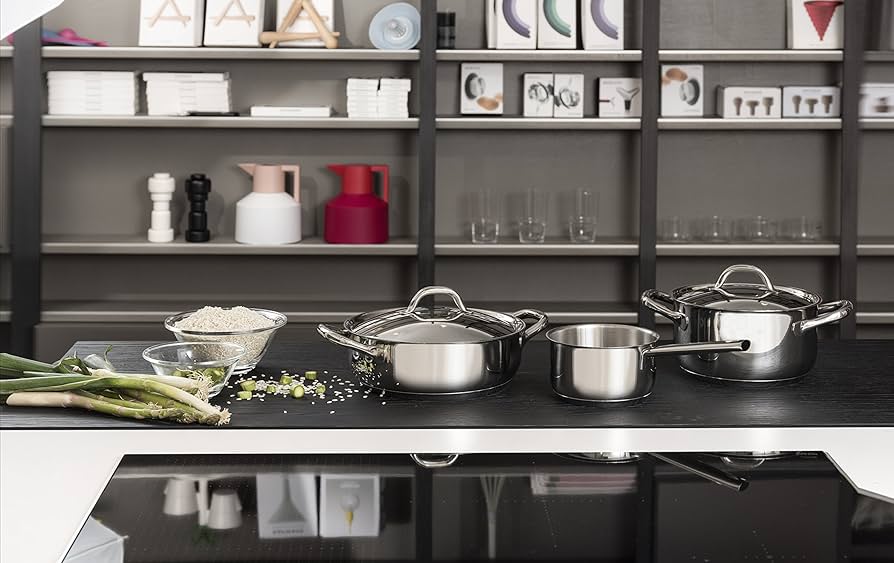 Amazon.com: Barazzoni Chef Line 6 Piece Saucepan Set, 16/20/24 cm