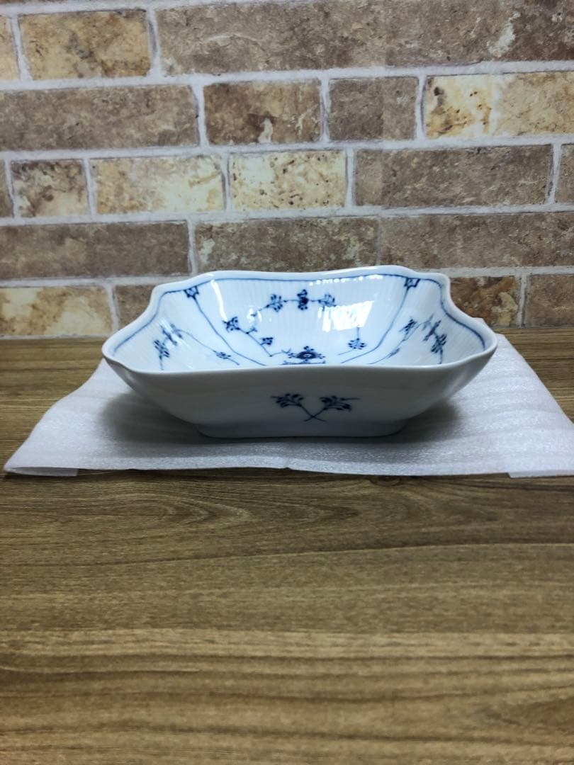 美品】ロイヤルコペンハーゲン ブルーフルーテッド スクエア 578