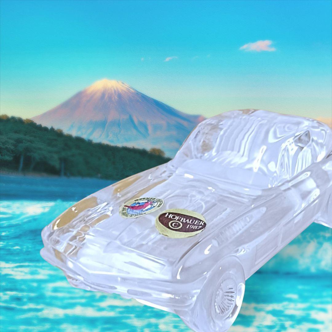 Hofbauer社製の1963年型シボレー・コルベットのクリスタルオブジェ Vintage Hofbauer 1963 Corvette Crystal Glass | Mercari