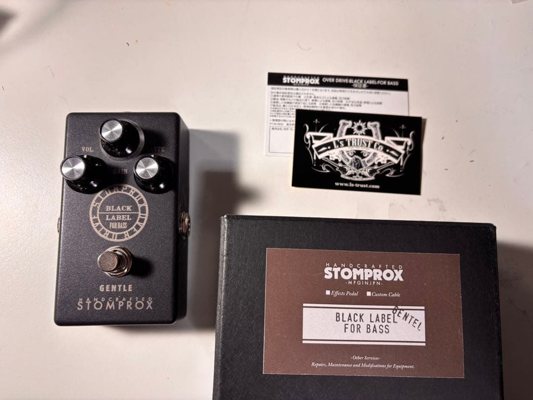ベース STOMPROX BLACK LABEL FOR BASS GENTLE STOMPROX BLACK LABEL FOR BASS Original Model【Gentle】 ストン