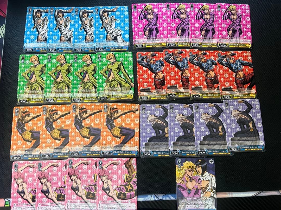 WS ジョジョの奇妙な冒険5部BOX特典PRコンプリートセット28枚+おまけ1枚 商品情報 ｜ ヴァイスシュヴァルツ｜Weiβ Schwarz