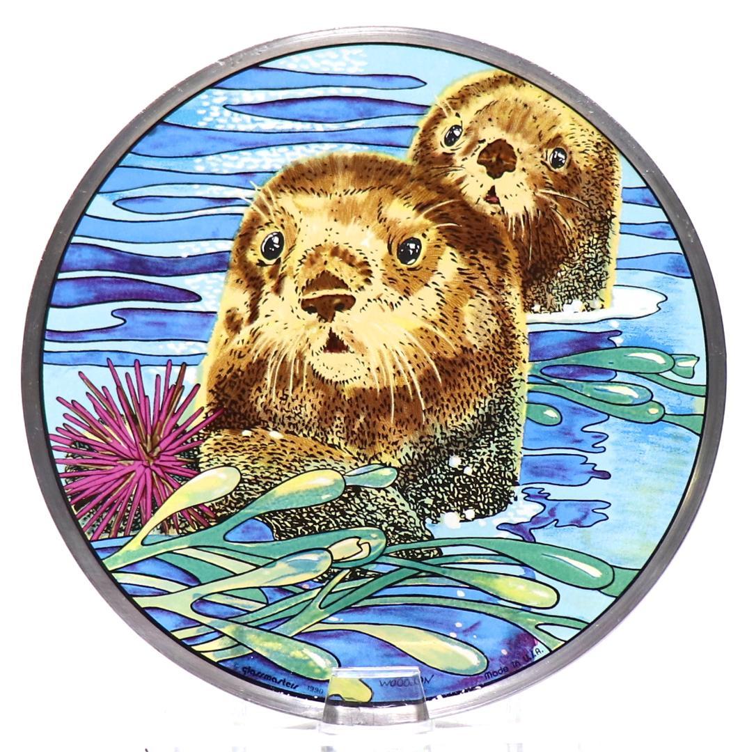 ジャック・ウッドソン 二匹のラッコ ヴィンテージ ステンドグラス カワウソ il_1080xN.6895014899_kchw.jpg