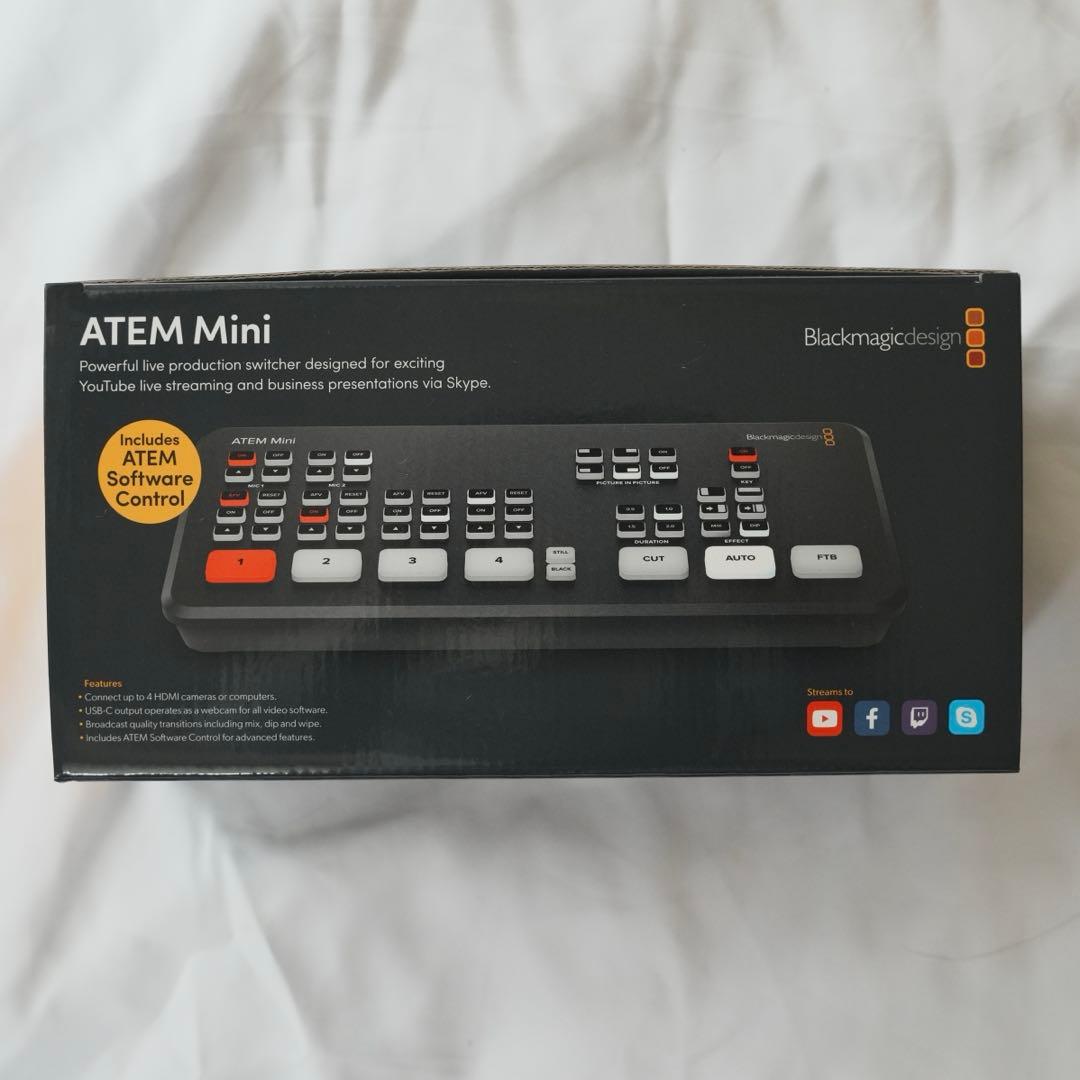 ATEM Mini Blackmagic design外箱付属品 Blackmagic Design ATEM Mini （USB A-C ケーブル付属） + Blackmagic
