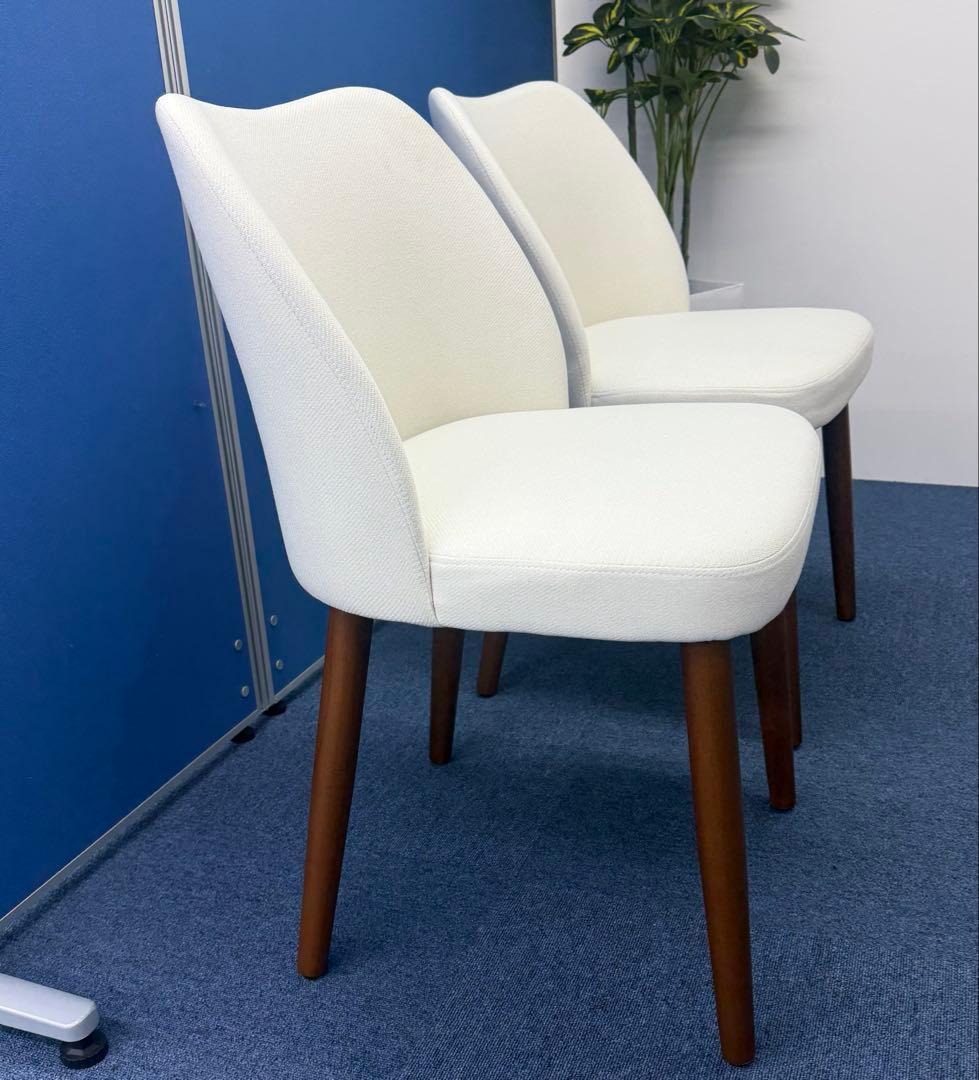 4脚 セラミクス GY ラウンドチェア オートリターン式 回転 ダイニング