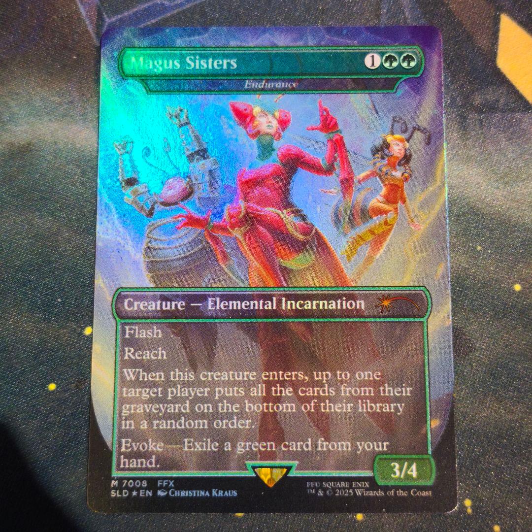 MTG SLD FF メーガス三姉妹 foil 英語版 Mtg 「メーガス三姉妹」 (忍耐) FOIL - メルカリ