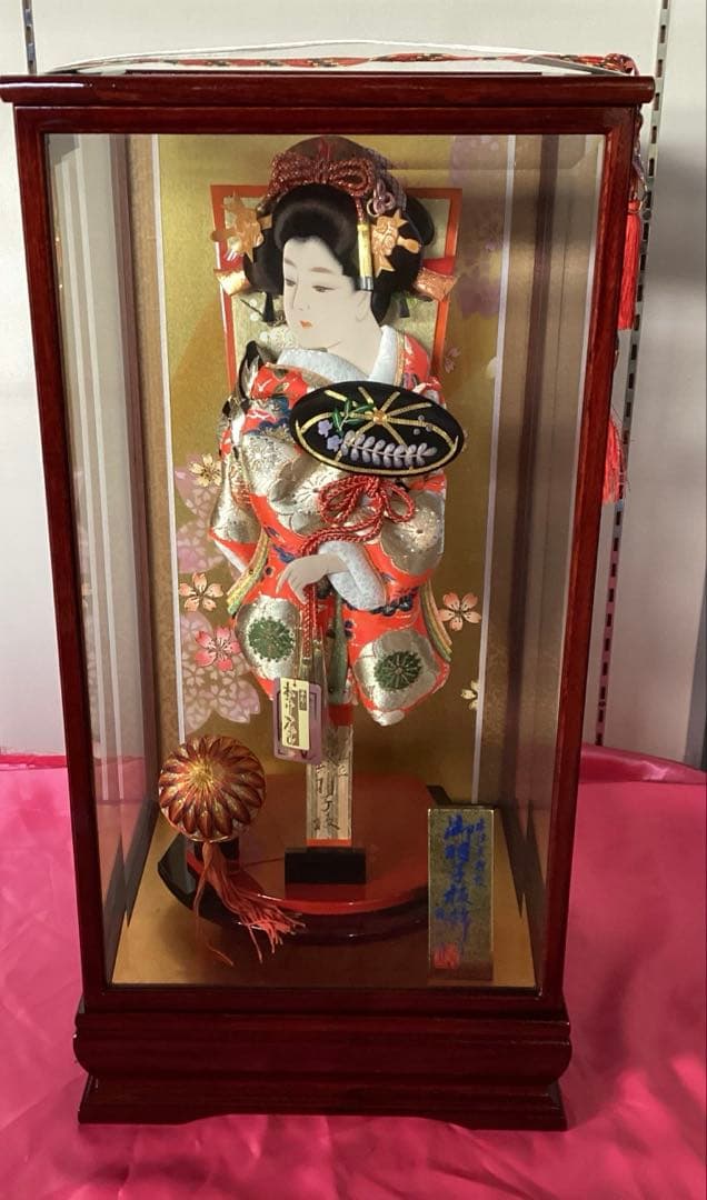 ⑥ 羽子板飾り　本仕立押絵　春彩　隆山作　15号　藤娘 13号 つづみ むさしや豊山 選べる羽子板3種 藤娘 初春