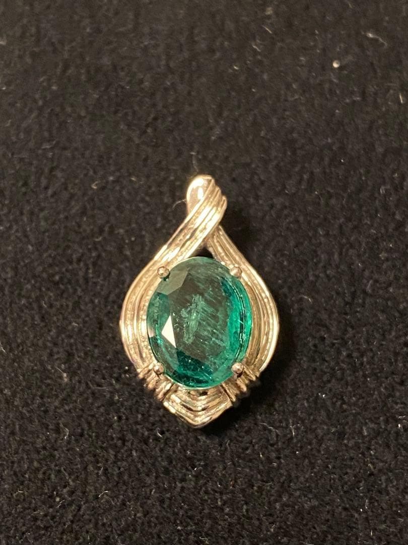 エメラルド ペンダントトップ Pt900 楽天市場】pt900 エメラルド ダイヤモンドリング ペンダンント トップ